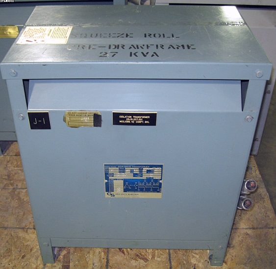 GS HEAVY DUTY ELECTRIC SCR Transformer, 27 KVA, 480/266v.